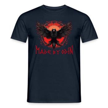 Made by odin Wikinger Kultur - Männer T-Shirt - Navy - Vorne - AI Model Male 178 light (178cm)