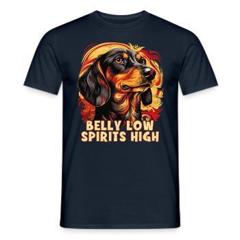 Dog Saying Dachshund Design pour les amoureux des chiens - T-shirt homme - marine - Devant - AI Model Male 178 light (178cm)