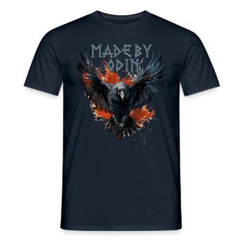 Made by odin Wikinger Kultur - Männer T-Shirt - Navy - Vorne - AI Model Male 178 light (178cm)