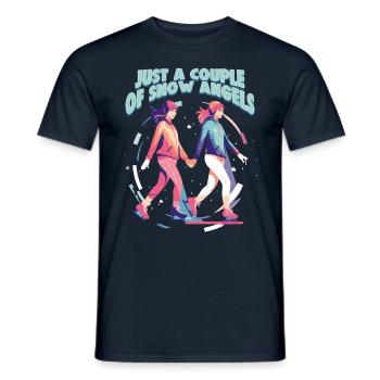 Ice skater Ice skating Ice skating - Men's T-Shirt - navy - Front - AI Model Male 178 light (178cm)