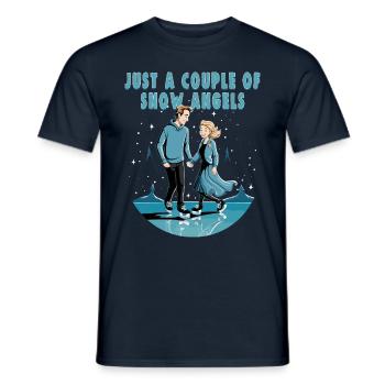 Ice skater Ice skating Ice skating - Men's T-Shirt - navy - Front - AI Model Male 178 light (178cm)