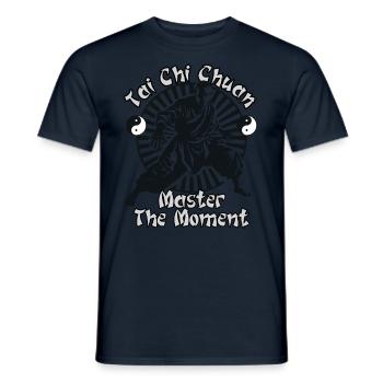 Tai Chi Chuan Master the Moment Taijiquan - Men's T-Shirt - navy - Front - AI Model Male 178 light (178cm)