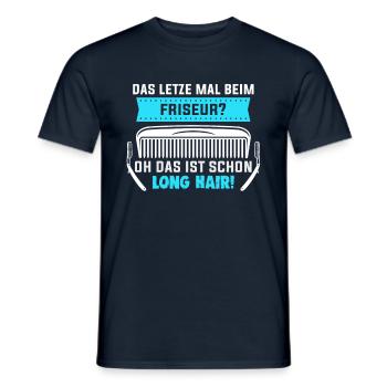 Friseurin Barber Frisörin Friseursalon - Männer T-Shirt - Navy - Vorne - AI Model Male 178 light (178cm)