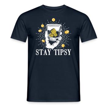 Bartender Waiter Bartender Cocktail Bar Barmaid - Men's T-Shirt - navy - Front - AI Model Male 178 light (178cm)