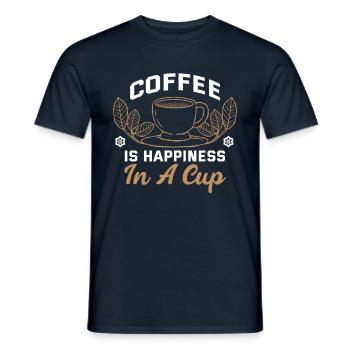 I Like Coffee Gift Ideas Coffee Lover - Men's T-Shirt - navy - Front - AI Model Male 178 light (178cm)