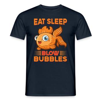 Aquarist Koi Fischliebhaber Aquarium - Männer T-Shirt - Navy - Vorne - AI Model Male 178 light (178cm)