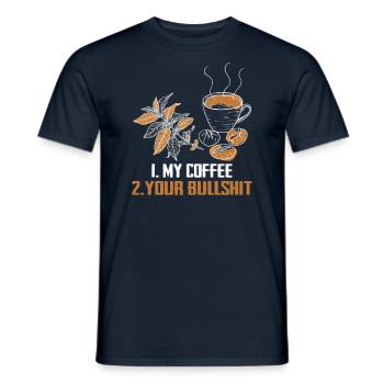 I Like Coffee Gift Ideas Coffee Lover - Men's T-Shirt - navy - Front - AI Model Male 178 light (178cm)