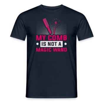 Friseurin Barber Frisörin Friseursalon - Männer T-Shirt - Navy - Vorne - AI Model Male 178 light (178cm)
