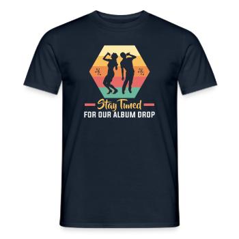 Karaoke Singen Sänger Musik Karaoke Bar - Männer T-Shirt - Navy - Vorne - AI Model Male 178 light (178cm)