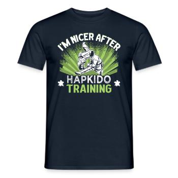 Entraîneur de Hapkido Fighter Hapkido Dojo - T-shirt homme - marine - Devant - AI Model Male 178 light (178cm)