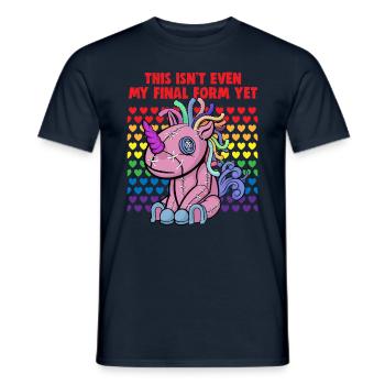Bisexual Transgender Pride Day LGBT - Men's T-Shirt - navy - Front - AI Model Male 178 light (178cm)