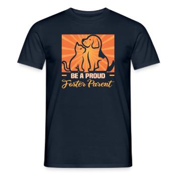 Hunderettungs Designs Für Tierrechtsaktivisten - Männer T-Shirt - Navy - Vorne - AI Model Male 178 light (178cm)