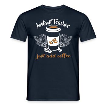 I Like Coffee Gift Ideas Coffee Lover - Men's T-Shirt - navy - Front - AI Model Male 178 light (178cm)