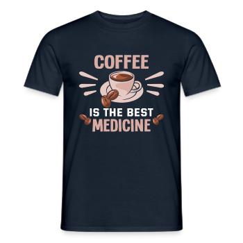 I Like Coffee Gift Ideas Coffee Lover - Men's T-Shirt - navy - Front - AI Model Male 178 light (178cm)