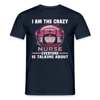 Infirmière Anniversaire Design Soignant Médecin - T-shirt homme - marine - Devant - AI Model Male 178 light (178cm)