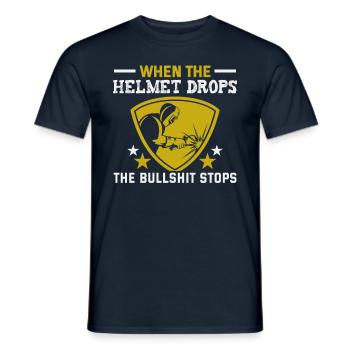 Soudeur Dire Design pour les métallurgistes - T-shirt homme - marine - Devant - AI Model Male 178 light (178cm)