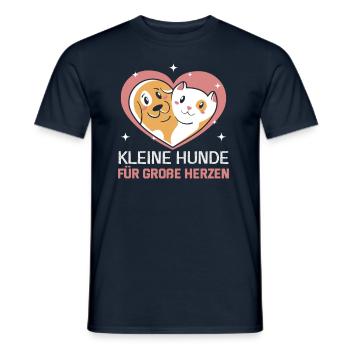Hunderettungs Designs Für Tierrechtsaktivisten - Männer T-Shirt - Navy - Vorne - AI Model Male 178 light (178cm)