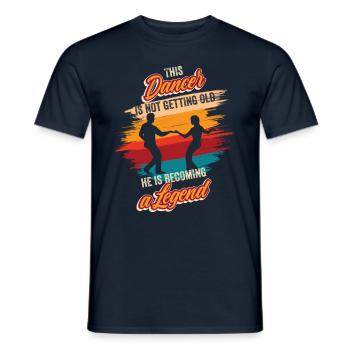 Dancing Dancer Birthday Choreographer Dance School - Men's T-Shirt - navy - Front - AI Model Male 178 light (178cm)