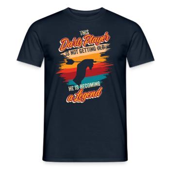German Dart Player Birthday Dart Team Dart - Men's T-Shirt - navy - Front - AI Model Male 178 light (178cm)
