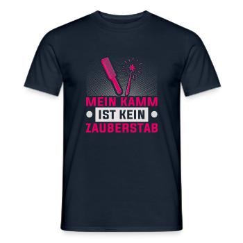 Friseurin Barber Frisörin Friseursalon - Männer T-Shirt - Navy - Vorne - AI Model Male 178 light (178cm)