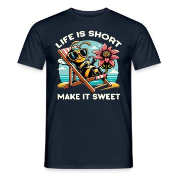 Amoureux des abeilles Apiculteurs Amis de la nature Apiculteurs - T-shirt homme - marine - Devant - AI Model Male 178 light (178cm)