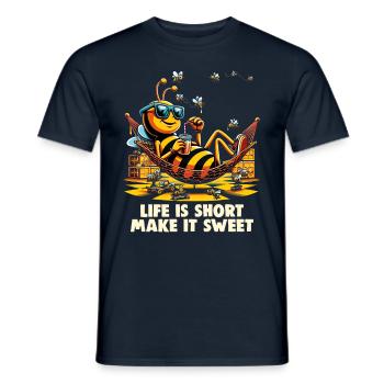 Amoureux des abeilles Apiculteurs Amis de la nature Apiculteurs - T-shirt homme - marine - Devant - AI Model Male 178 light (178cm)