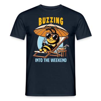 Amoureux des abeilles Apiculteurs Amis de la nature Apiculteurs - T-shirt homme - marine - Devant - AI Model Male 178 light (178cm)