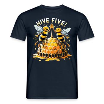 Amoureux des abeilles Apiculteurs Amis de la nature Apiculteurs - T-shirt homme - marine - Devant - AI Model Male 178 light (178cm)