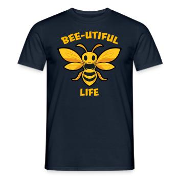 Bee Lovers Beekeepers Naturefriends Beekeepers - Men's T-Shirt - navy - Front - AI Model Male 178 light (178cm)