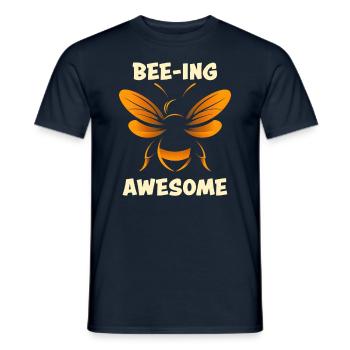 Bee Lovers Beekeepers Naturefriends Beekeepers - Men's T-Shirt - navy - Front - AI Model Male 178 light (178cm)