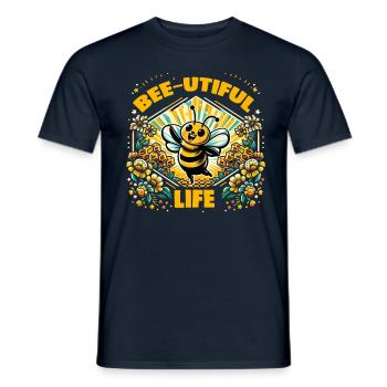 Bee Lovers Beekeepers Naturefriends Beekeepers - Men's T-Shirt - navy - Front - AI Model Male 178 light (178cm)