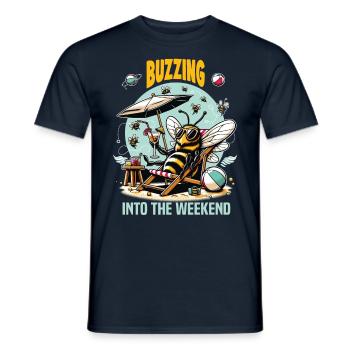 Amoureux des abeilles Apiculteurs Amis de la nature Apiculteurs - T-shirt homme - marine - Devant - AI Model Male 178 light (178cm)