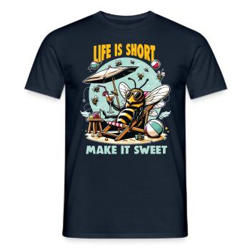 Amoureux des abeilles Apiculteurs Amis de la nature Apiculteurs - T-shirt homme - marine - Devant - AI Model Male 178 light (178cm)
