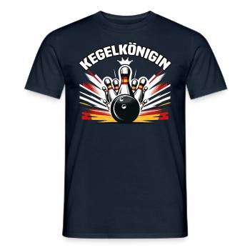 Bowling Queen Bowling Club Design for Bowling - Men's T-Shirt - navy - Front - AI Model Male 178 light (178cm)