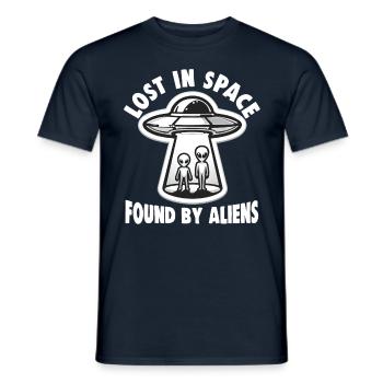 SciFi et extraterrestres extraterrestres et fan d’ovnis - T-shirt homme - marine - Devant - AI Model Male 178 light (178cm)