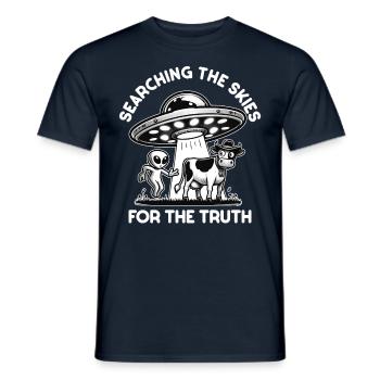 SciFi umd Außerirdische Aliens und Ufo Fan - Männer T-Shirt - Navy - Vorne - AI Model Male 178 light (178cm)