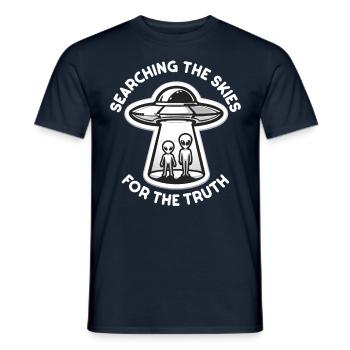 SciFi umd Außerirdische Aliens und Ufo Fan - Männer T-Shirt - Navy - Vorne - AI Model Male 178 light (178cm)