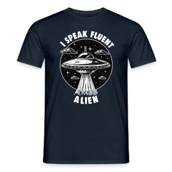 SciFi umd Außerirdische Aliens und Ufo Fan - Männer T-Shirt - Navy - Vorne - AI Model Male 178 light (178cm)