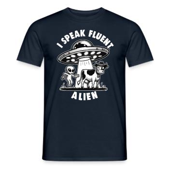 SciFi umd Außerirdische Aliens und Ufo Fan - Männer T-Shirt - Navy - Vorne - AI Model Male 178 light (178cm)