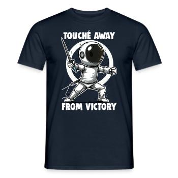 Masque Fencer Sport Design Sur Jeu Sur L’escrime De Combat - T-shirt homme - marine - Devant - AI Model Male 178 light (178cm)