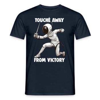 Masque Fencer Sport Design Sur Jeu Sur L’escrime De Combat - T-shirt homme - marine - Devant - AI Model Male 178 light (178cm)