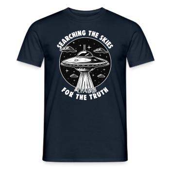 SciFi umd Außerirdische Aliens und Ufo Fan - Männer T-Shirt - Navy - Vorne - AI Model Male 178 light (178cm)