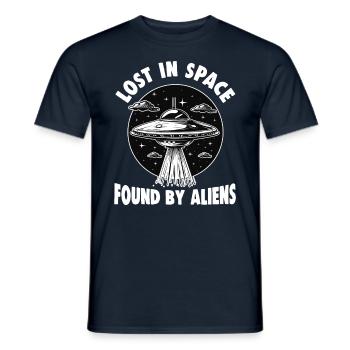 SciFi et extraterrestres extraterrestres et fan d’ovnis - T-shirt homme - marine - Devant - AI Model Male 178 light (178cm)