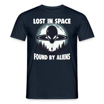 SciFi et extraterrestres extraterrestres et fan d’ovnis - T-shirt homme - marine - Devant - AI Model Male 178 light (178cm)