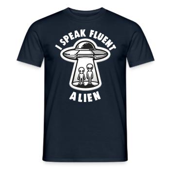 SciFi umd Außerirdische Aliens und Ufo Fan - Männer T-Shirt - Navy - Vorne - AI Model Male 178 light (178cm)