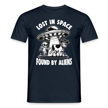 SciFi et extraterrestres extraterrestres et fan d’ovnis - T-shirt homme - marine - Devant - AI Model Male 178 light (178cm)