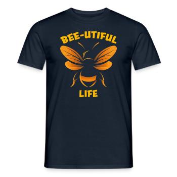 Bee Lovers Beekeepers Naturefriends Beekeepers - Men's T-Shirt - navy - Front - AI Model Male 178 light (178cm)