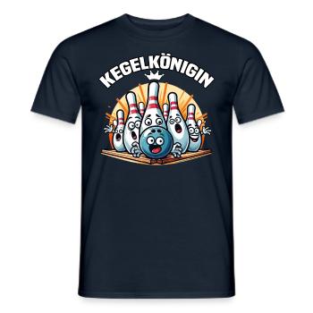 Bowling Queen Bowling Club Design for Bowling - Men's T-Shirt - navy - Front - AI Model Male 178 light (178cm)