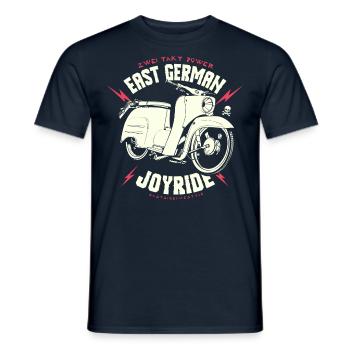 East German Joyride - Männer T-Shirt - Navy - Vorne - AI Model Male 178 light (178cm)