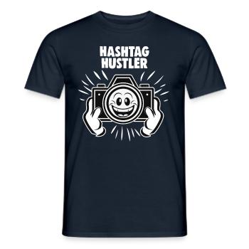 Digital Creator Hashtag Hustler Social Media - Männer T-Shirt - Navy - Vorne - AI Model Male 178 light (178cm)